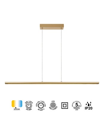 LINEAL * LÁMPARA LED 38W - PINTURA ORO